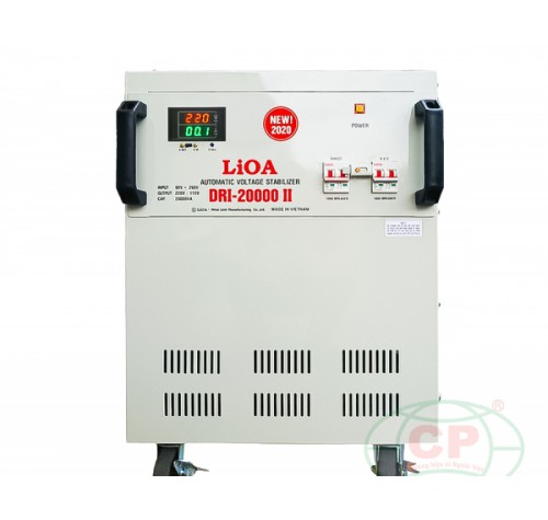 Ổn áp Lioa 20kva, 1 pha, dải điện 90v, DRI-20000II